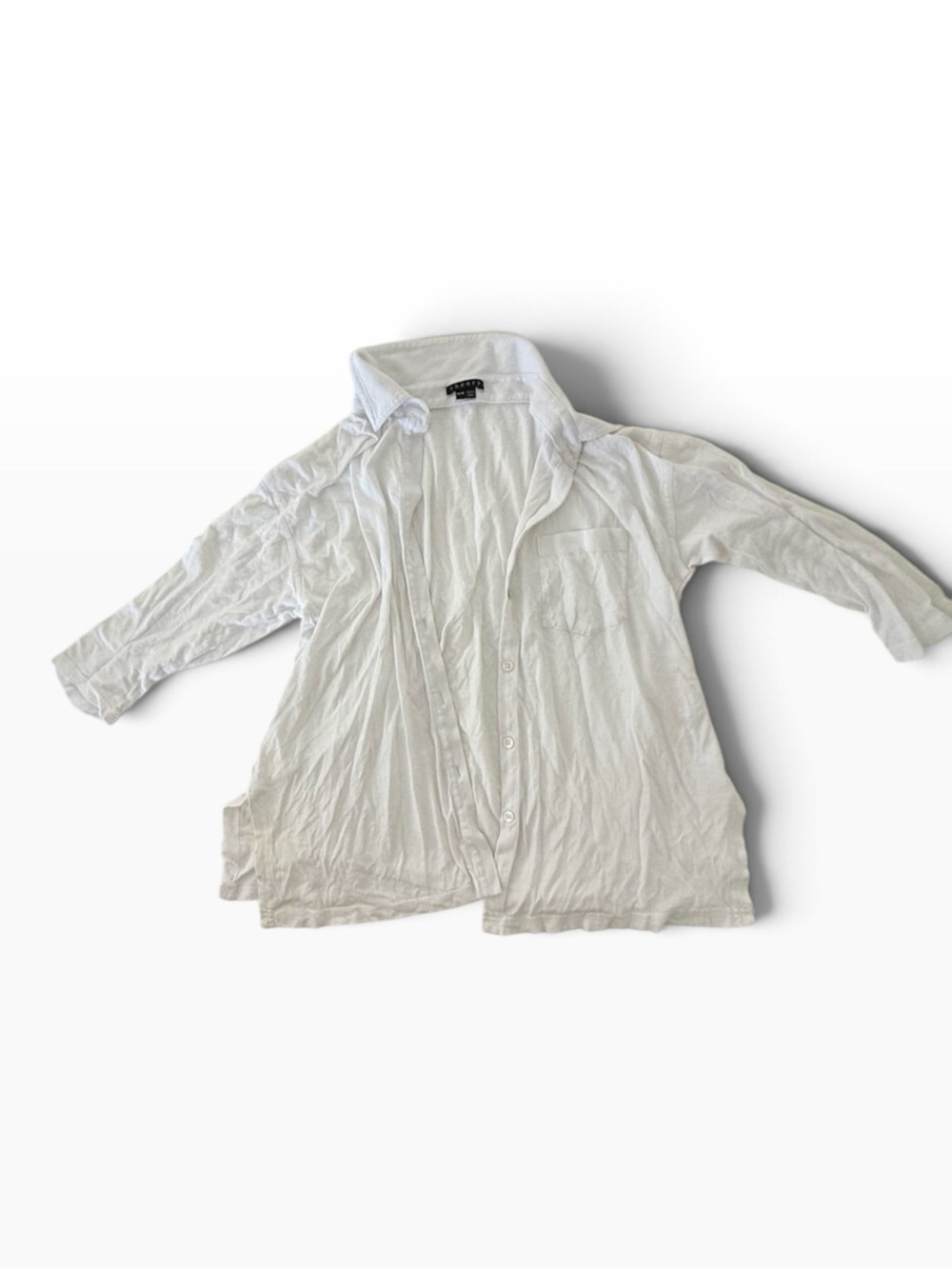 Theory size M White Casual Button-Up Shirt - Lightweight Cotton